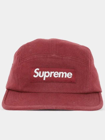 patch logo denim men s camp cap FW24H37 RED - SUPREME - BALAAN 1