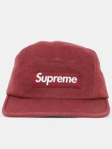 Patch Logo Denim Camp Cap FW24H37 RED - SUPREME - BALAAN 1