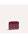 Matignon Mini Half Wallet Burgundy - GOYARD - BALAAN 1