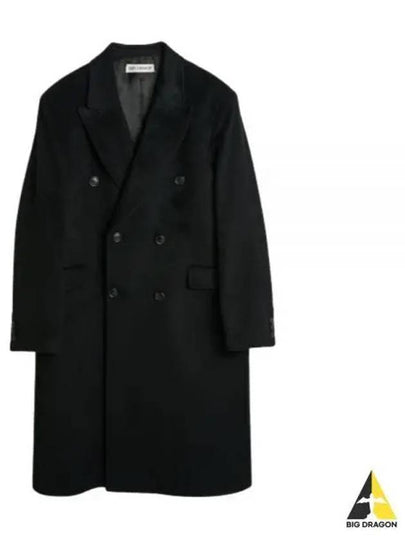 Men's Hairy Wool Whale Double Coat Black - OUR LEGACY - BALAAN 2