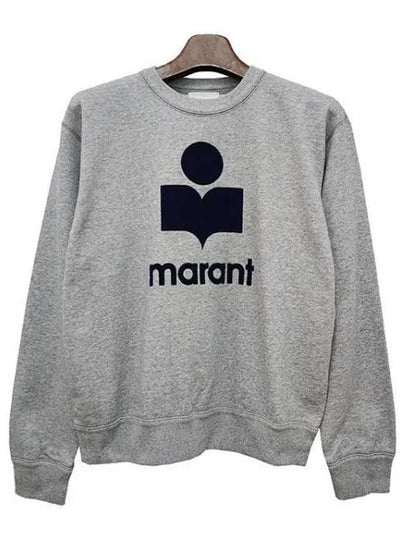 Mikoy Big Logo Cotton Sweatshirt Grey - ISABEL MARANT - BALAAN 2