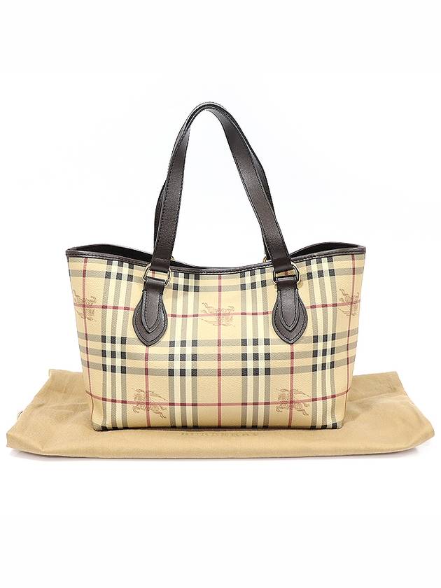 3528315 PVC Haymarket Check NICKIE Small Shopper Tote Bag - BURBERRY - BALAAN 2