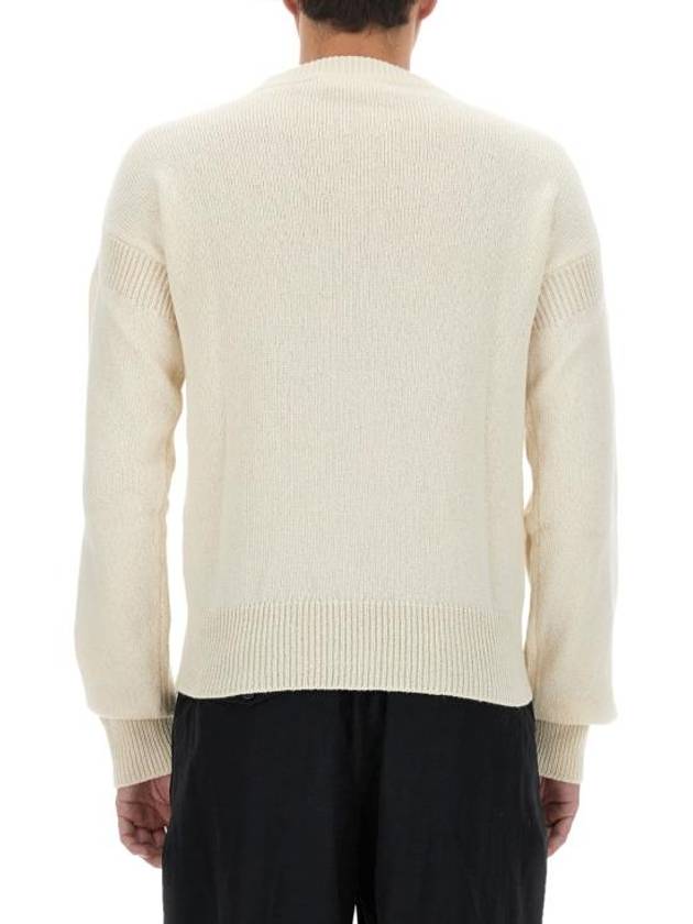 Roundneck Logo Knit Top Stone White - MARNI - BALAAN 4