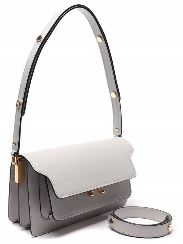 Trunk East West Shoulder Bag Light Grey - MARNI - BALAAN 4