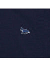 Women's Baby Fox Patch Regular Knit Top Deep Navy - MAISON KITSUNE - BALAAN 4