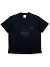 Back Logo Square Label Cotton Short Sleeve T-Shirt Black - WOOYOUNGMI - BALAAN 3