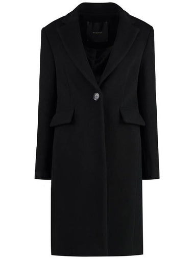 Pinko Cambogia Single-Breasted Wool Coat - PINKO - BALAAN 1