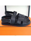 Genius Calfskin Sandals Black - HERMES - BALAAN 4