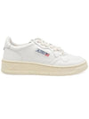 Medalist Leather Low Top Sneakers White - AUTRY - BALAAN 3