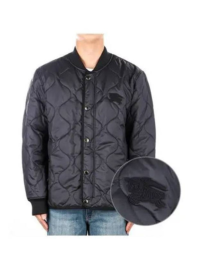 EKD Applique Quilted Bomber Jacket Navy - BURBERRY - BALAAN 2