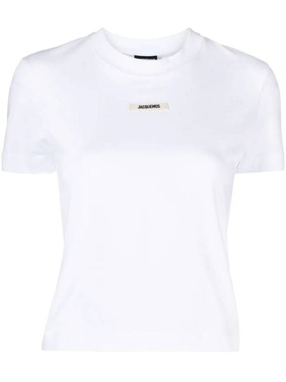 Le Gros Grain Short Sleeve T-Shirt White - JACQUEMUS - BALAAN 2