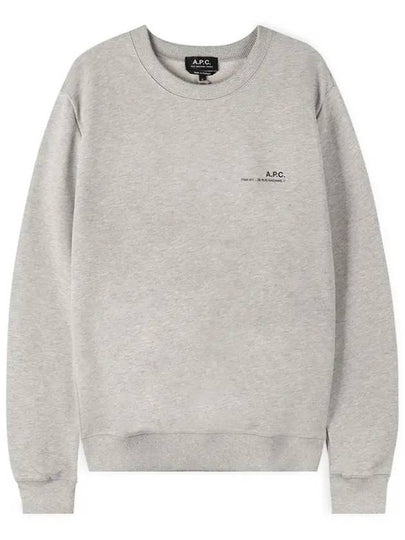 Item Logo Cotton Sweatshirt Grey - A.P.C. - BALAAN 2