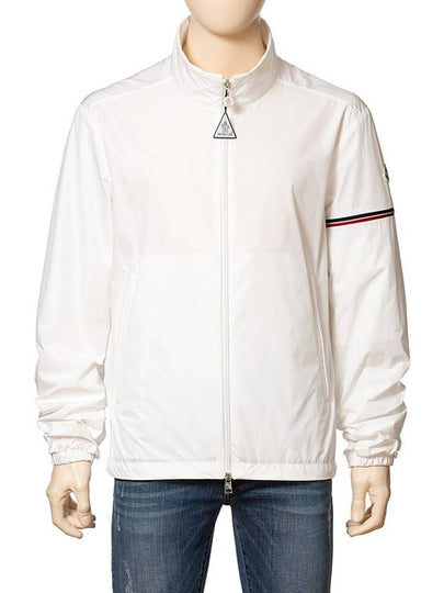 Ruinette Logo Patch Nylon Zip Up Jacket White - MONCLER - BALAAN 2