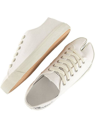 Tabi Canvas Low Top Sneakers White - MAISON MARGIELA - BALAAN 2