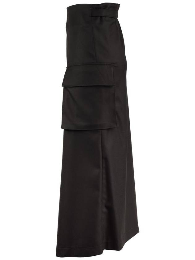 Department 5 Soho Black Viscose Gabardine Wrap Skirt - DEPARTMENT 5 - BALAAN 3