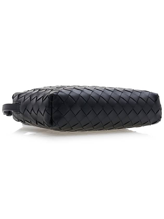 Intrecciato Leather Mini Cross Bag Black - BOTTEGA VENETA - BALAAN 6