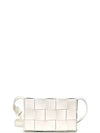 Bottega Veneta Small Cassette Bag 19 White 730848 VMAY1 9009 - SAINT LAURENT - BALAAN 1