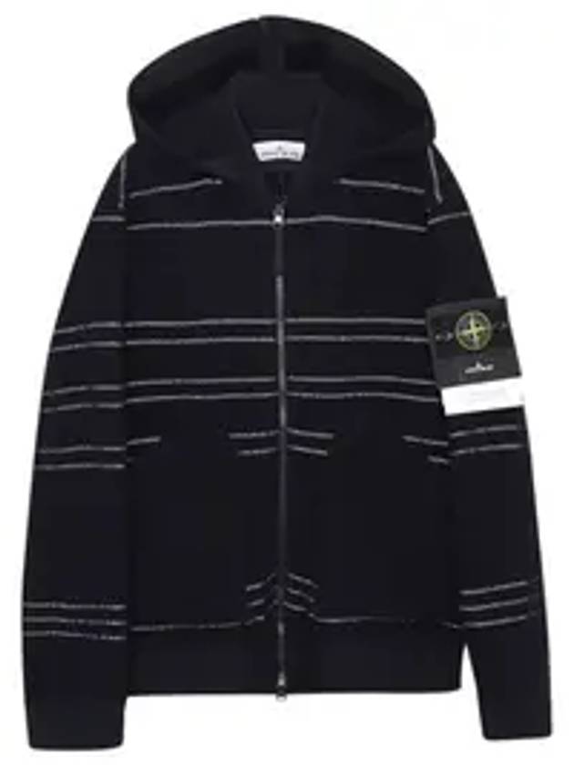 Men's Wappen Patch Zip-up Jacket Navy - STONE ISLAND - BALAAN 2