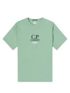 20/1 Jersey Boxy Logo Short Sleeve T-Shirt Green - CP COMPANY - BALAAN 2