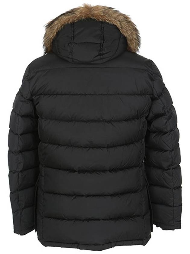 Men's Cluny Hooded Fur Short Padding Black - MONCLER - BALAAN 4