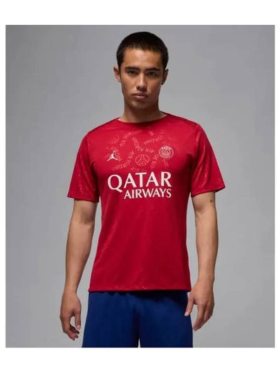 Paris Saint-Germain Academy Pro Fourth Jordan Dri-FIT Football Short Sleeve T-Shirt Red - NIKE - BALAAN 2