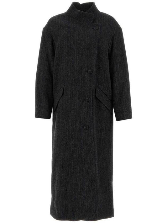 Women's Sabine Wool Single Coat Black - ISABEL MARANT - BALAAN 1