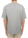 Logo Print Crew Neck Short Sleeve T-Shirt Grey - A.P.C. - BALAAN 6