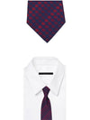 Men's GG Slim Silk Pattern Tie - GUCCI - BALAAN.