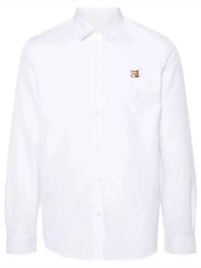 Fox Head Long Sleeve Shirt White - MAISON KITSUNE - BALAAN 2