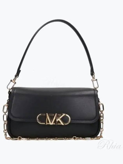 Parker Medium Leather Shoulder Bag Black - MICHAEL KORS - BALAAN 2