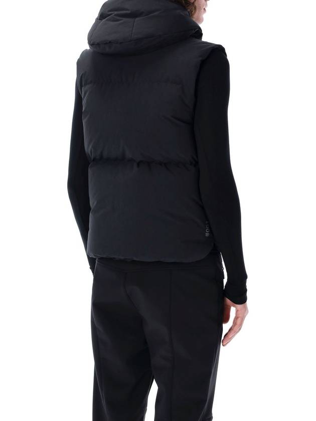 Grenoble Baldy Hooded Down Vest Black - MONCLER - BALAAN 3