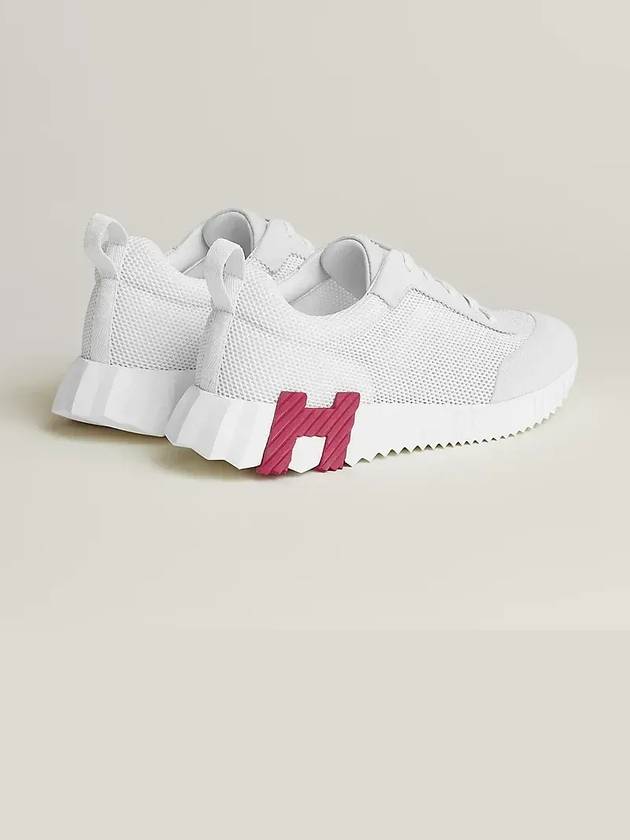 Bouncing Mesh Low Top Sneakers Blanc White - HERMES - BALAAN 5