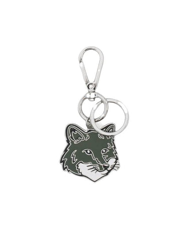 Bold Fox Head Metal Key Holder Khaki - MAISON KITSUNE - BALAAN 1