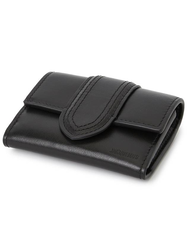 Le Compact Bambino Flap Card Wallet Black - JACQUEMUS - BALAAN 4