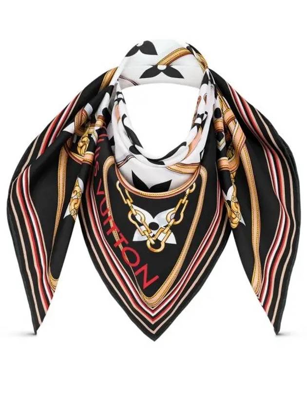 Ultimate Monogram Square Scarf Black - LOUIS VUITTON - BALAAN 4