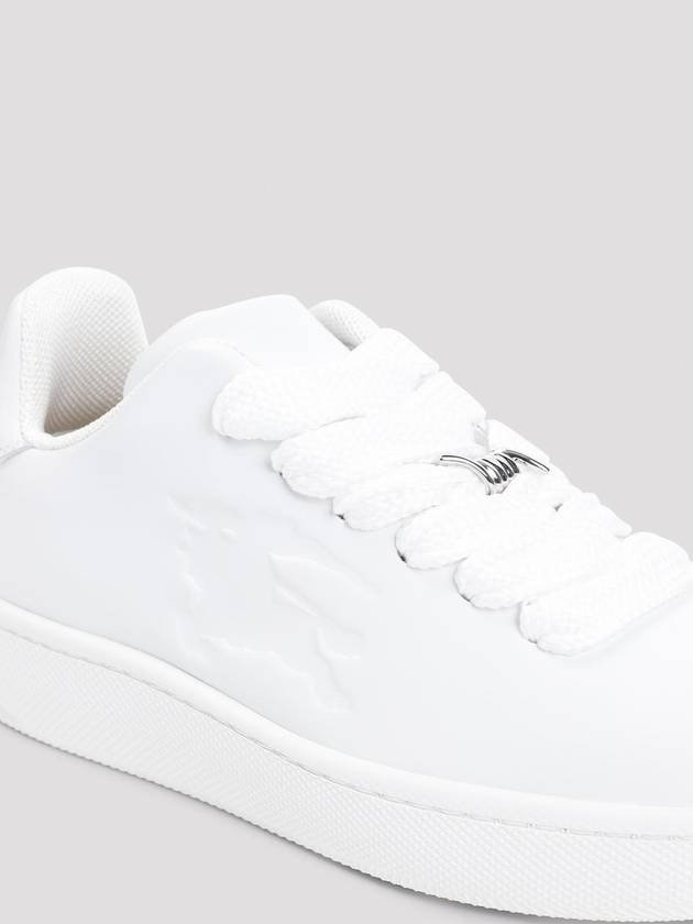 Leather Box Low-Top Sneakers White - BURBERRY - BALAAN 5