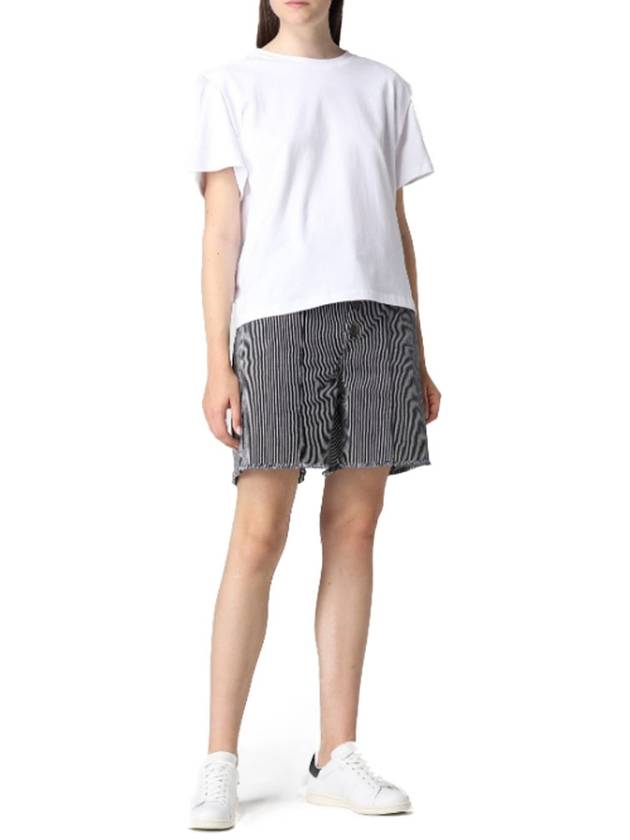 Zelitos Cotton Short Sleeve T-Shirt White - ISABEL MARANT - BALAAN 5