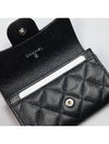 Classic Card Holder Grained Calfskin Silver Black - CHANEL - BALAAN 5