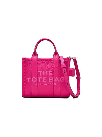 Mini Micro Leather Tote Bag Fuchsia - MARC JACOBS - BALAAN 2