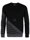 Diagonal Wool Knit Top Black - FENDI - BALAAN 2