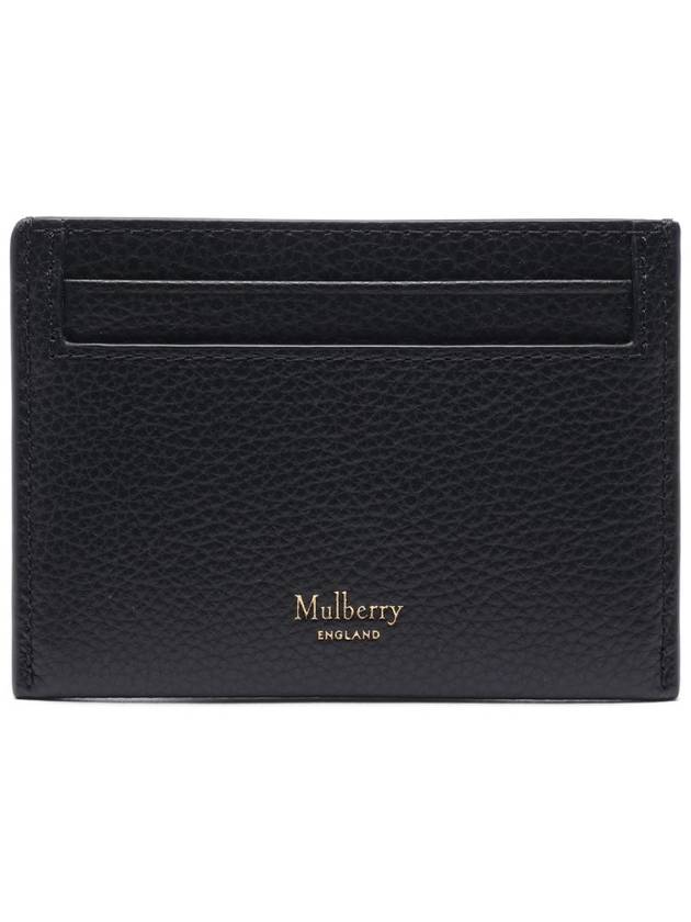 Continental Classic Small Grain Leather Card Wallet Black - MULBERRY - BALAAN 5