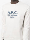 Rufus Embroidery Logo Sweatshirt Grey - A.P.C. - BALAAN 6