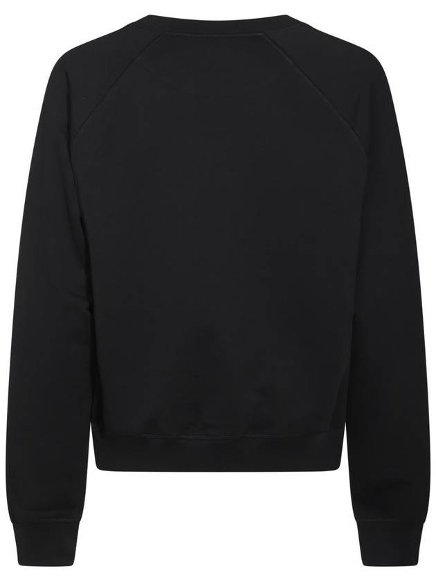 Embroidered Logo Cotton Sweatshirt Black - VIVIENNE WESTWOOD - BALAAN 4