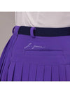 Golf Wear Uncut Belt Pleated Skirt Purple - J JANE - BALAAN 4