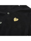 Play Gold Waffen Cardigan Black - COMME DES GARCONS - BALAAN 7