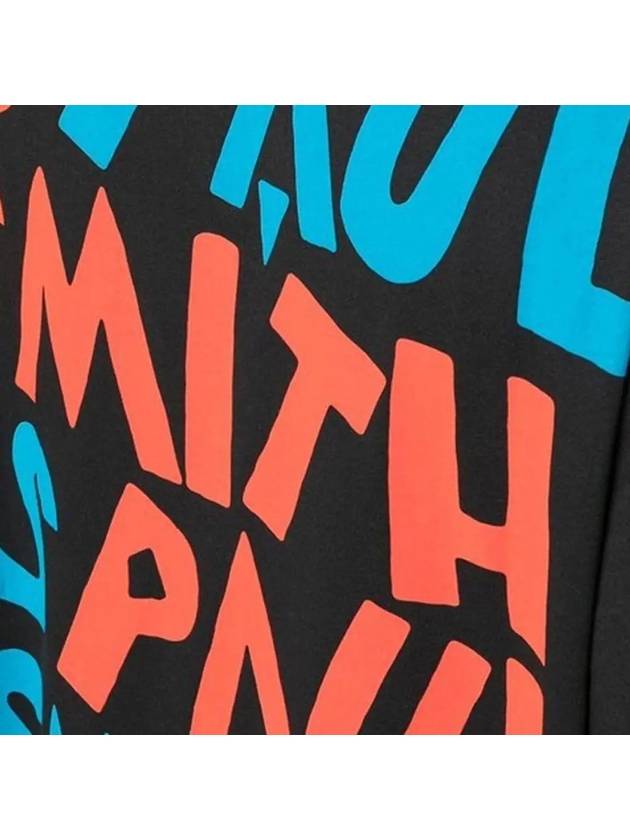 Back Logo Printing Short Sleeve T-Shirt Black - PAUL SMITH - BALAAN 5