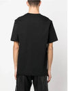 T Just Doval PJ Oval D Patch Short Sleeve T Shirt Black - DIESEL - BALAAN 6