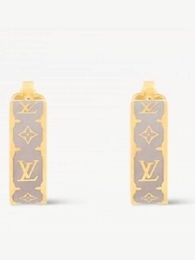 M02148 NEW Nanogram Enamel Earrings - LOUIS VUITTON - BALAAN 2