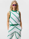 Golf Frezza Knit Vest Green Bias Stripe - J.LINDEBERG - BALAAN 6