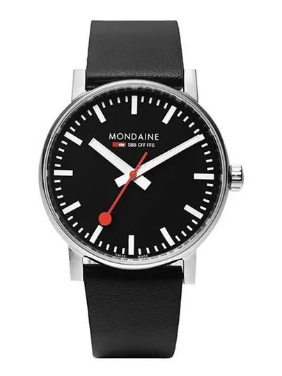 Evo 2 Vegan Leather Strap Watch Black - MONDAINE - BALAAN 2